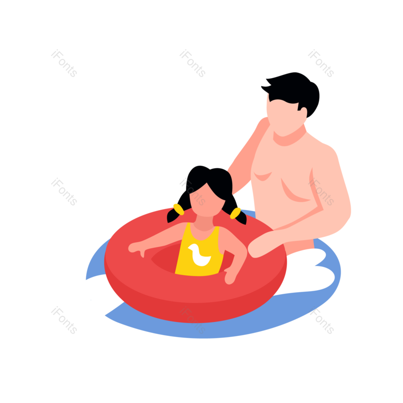 夏天图片,度假元素,夏日PNG,女孩免抠素材